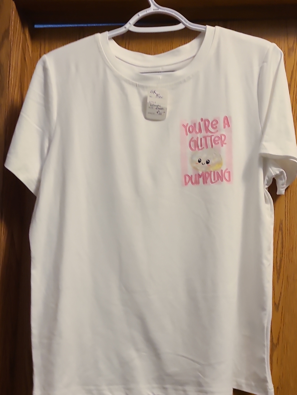 White 'You're a Glitter Dumpling' Graphic Tee